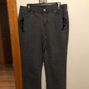 Women's Christopher and Banks gray jeans